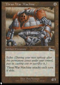 Thran War Machine - The List