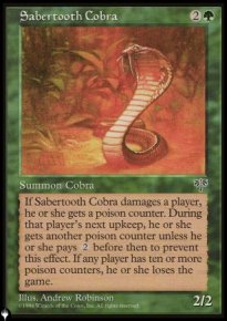 Sabertooth Cobra - The List