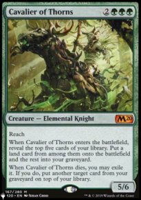 Cavalier of Thorns - The List