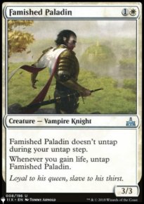 Famished Paladin - The List