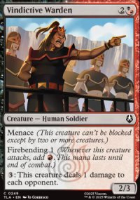 Vindictive Warden - Avatar: The Last Airbender