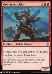 Goblin Warchief - The List