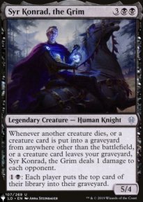Syr Konrad, the Grim - The List