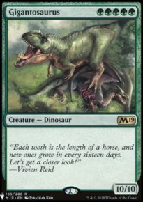 Gigantosaurus - The List
