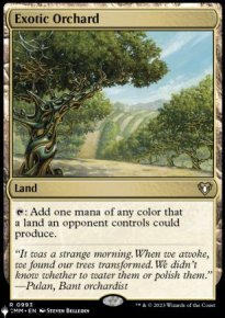 Exotic Orchard - The List