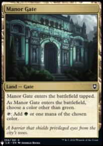 Manor Gate - The List