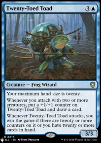 Twenty-Toed Toad - The List