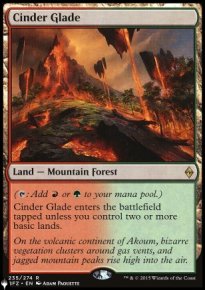 Cinder Glade - The List