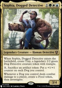 Sophia, Dogged Detective - The List