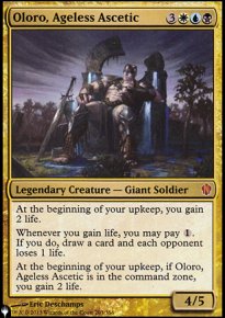 Oloro, Ageless Ascetic - The List
