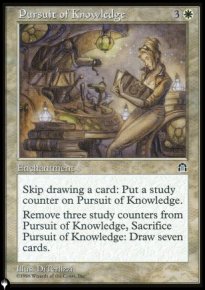 Pursuit of Knowledge - The List