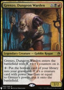 Grenzo, Dungeon Warden - The List