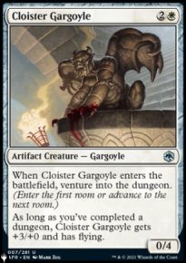 Cloister Gargoyle - The List
