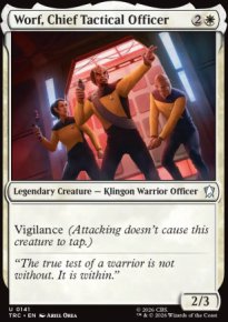 Worf, Chief Tactical Officer - Star Trek Commander Decks