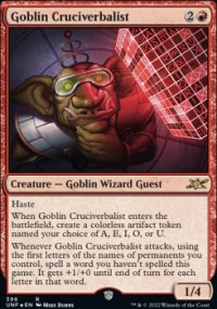 Goblin Cruciverbalist 2 - Unfinity