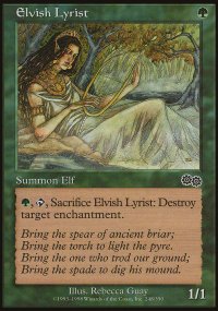 Elvish Lyrist - Urza's Saga