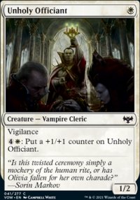 Unholy Officiant 1 - Innistrad: Crimson Vow