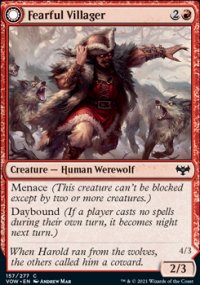 Fearful Villager - Innistrad: Crimson Vow