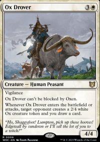 Ox Drover 1 - Wilds of Eldraine Commander Decks