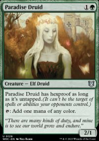 Paradise Druid - Wilds of Eldraine Commander Decks