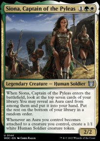 Siona, Captain of the Pyleas - Wilds of Eldraine Commander Decks